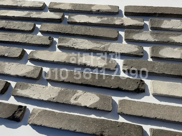 롱브릭고벽돌타일 375~380x50~55x18~20T 청고벽돌타일 / 하다건재