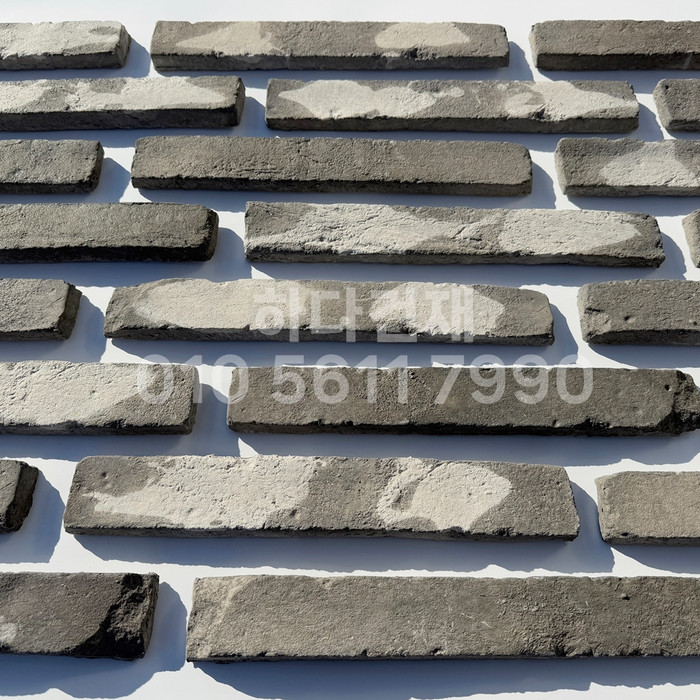 롱브릭고벽돌타일 375~380x50~55x18~20T 청고벽돌타일 / 하다건재