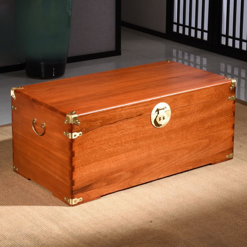 목기함 제기보관함 반닫이 원목 고가구 유기 목기보관함 제사용품 골동품 전통함 산성가지색(40x25x21cm) - 상세 이미지 3