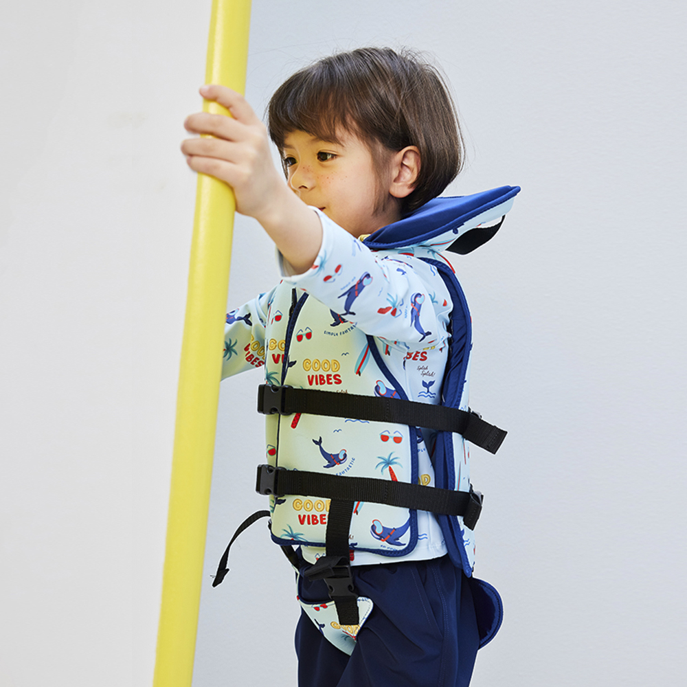 유아 구명조끼 두 돌 아기 키즈 4살 5살 네오플랜 힙쉴드 돌고래 수영조끼 비닐보관백