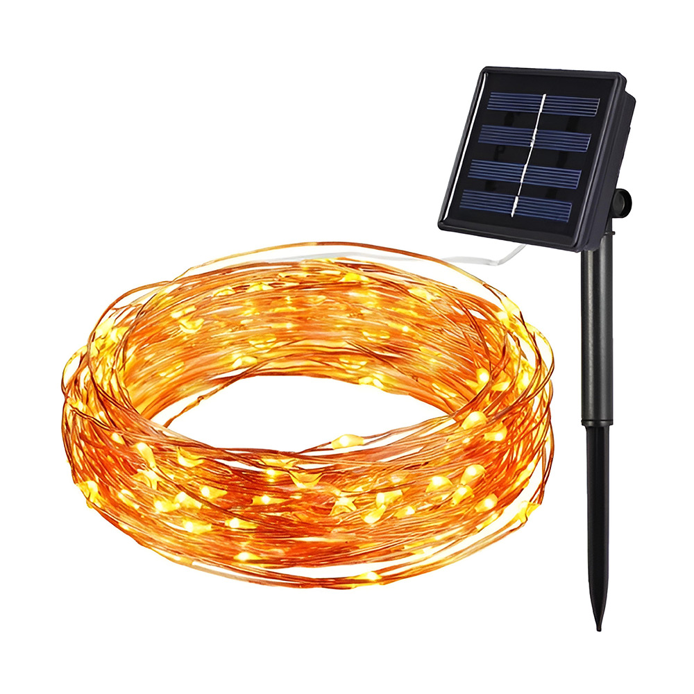 고란 태양열 조명 전등 태양광정원등 가로등 트리전구 야외조명등 문주등 12M 100LED