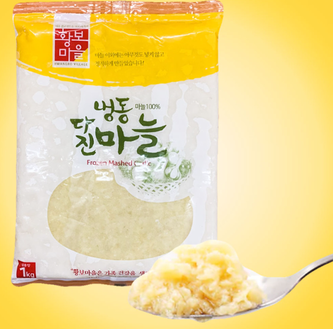 황보마을 냉동 다진 마늘 1kg 마늘 100% 다진마늘 - 상품 이미지