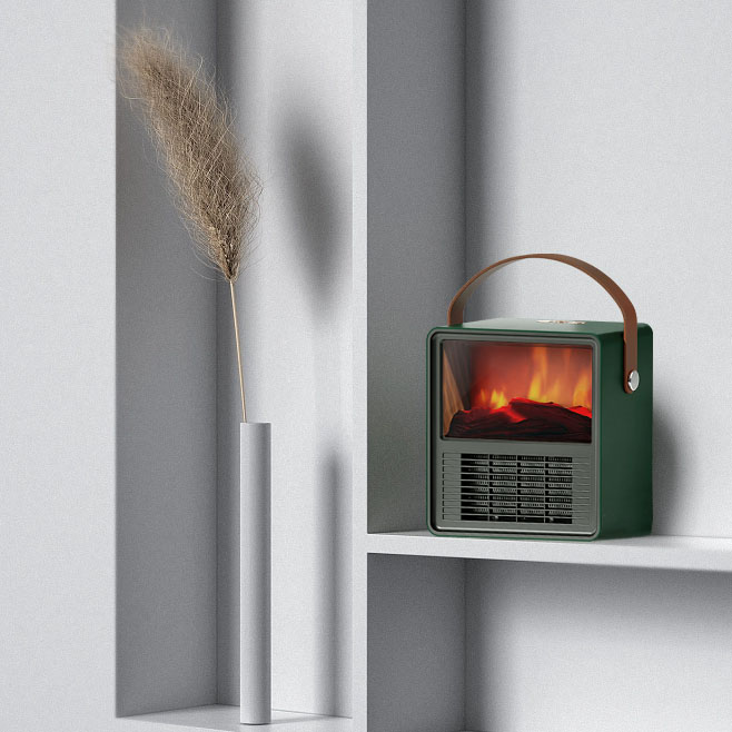 TOB-7200 미니온풍기 캠핑히터 소형 PTC난로 사무실용