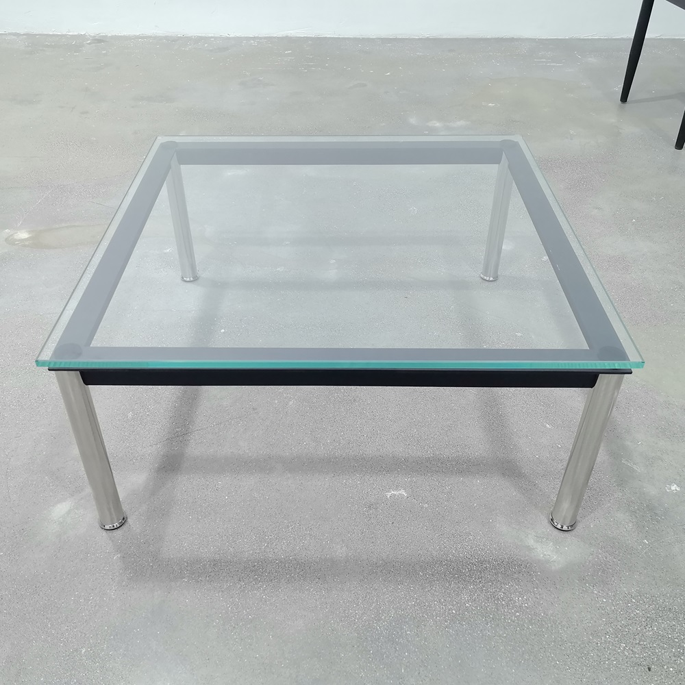 르코르뷔지에 LC10 강화유리 커피테이블 거실 라운지테이블 120 x 120 x 33cm - 상세 이미지 3