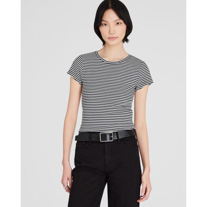 클럽모나코 여성 Striped Bowee Tee : 나나뉴욕