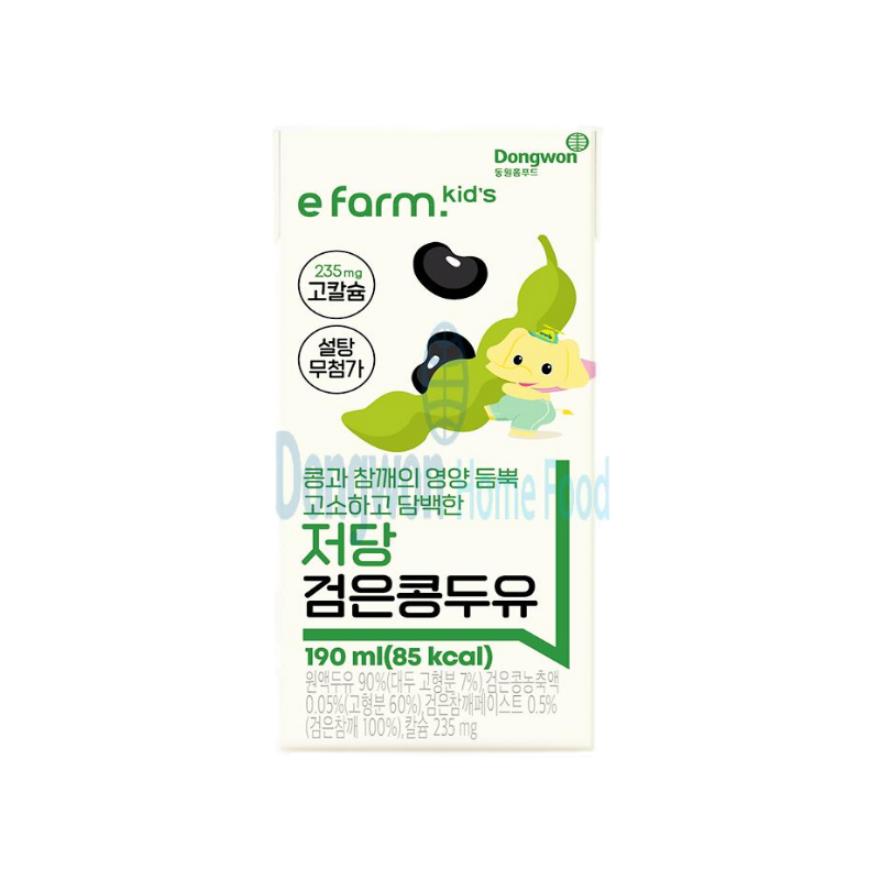 이팜키즈 저당검은콩두유 190ml 24개 검은콩두유 저당두유 고칼슘 - 상세 이미지 2