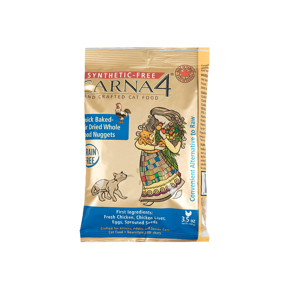 고양이사료샘플 카르나4 캣 그레인프리 오븐베이크 에어드라이 고양이사료 닭고기, 100g, 1개