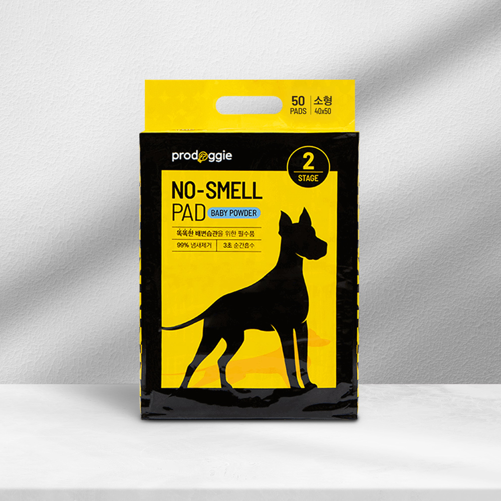 강아지배변패드 프로도기 노스멜패드 베이비파우더향 소형, 50매입, 1개