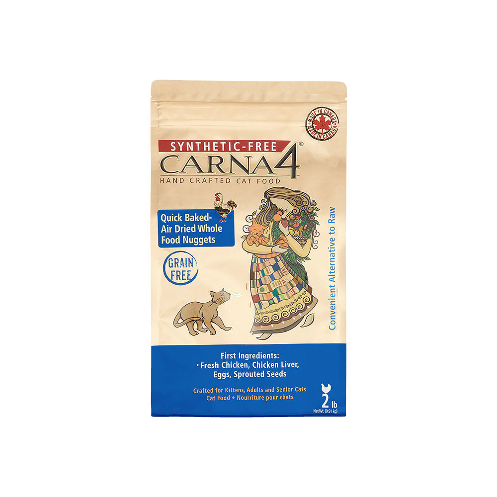 카르나4 캣 그레인프리 오븐베이크 에어드라이 고양이사료 닭고기, 910g, 2개