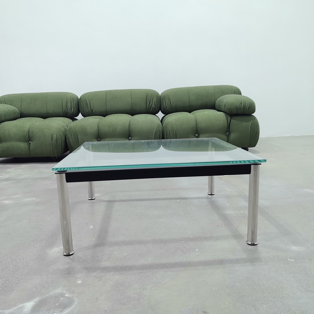 르코르뷔지에 LC10 강화유리 커피테이블 거실 라운지테이블 120 x 120 x 33cm - 상세 이미지 2