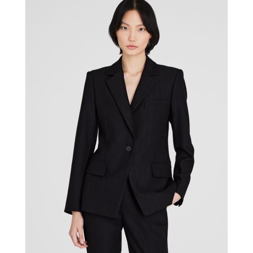 클럽모나코 여성 Cutaway Striped Jacquard Blazer : 나나뉴욕