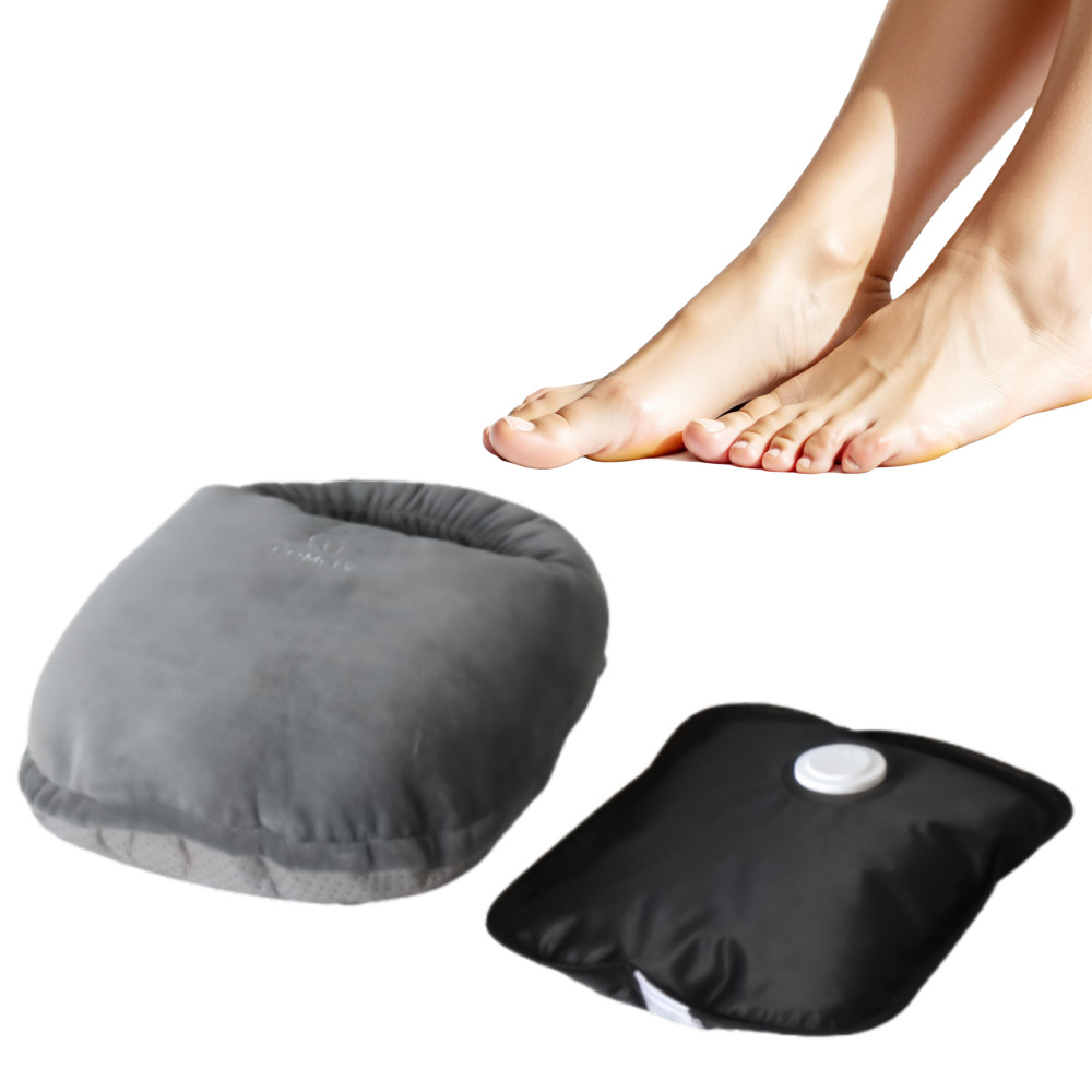 코벨리 2세대 2in1 충전식 전기 발 온열기 찜질기 온수 CL-116 그레이