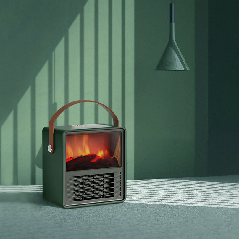 TOB-7200 미니온풍기 캠핑히터 소형 PTC난로 사무실용