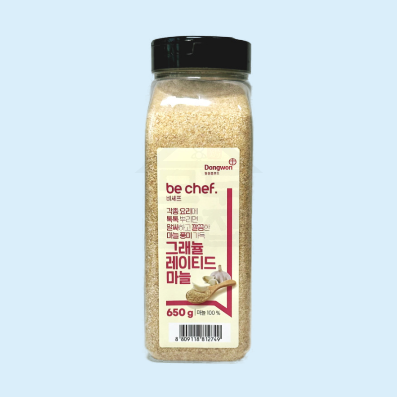 동원 홈푸드 비셰프 그레뉼레이티드 마늘 650g 마늘분말 그래뉼레이티드 양파 580g - 메인 이미지