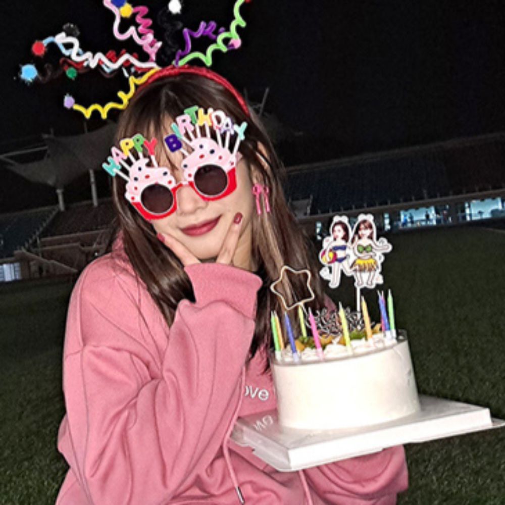 생일 파티 안경 선글라스 머리띠 생일 축하 이벤트 용품 - 상품 이미지