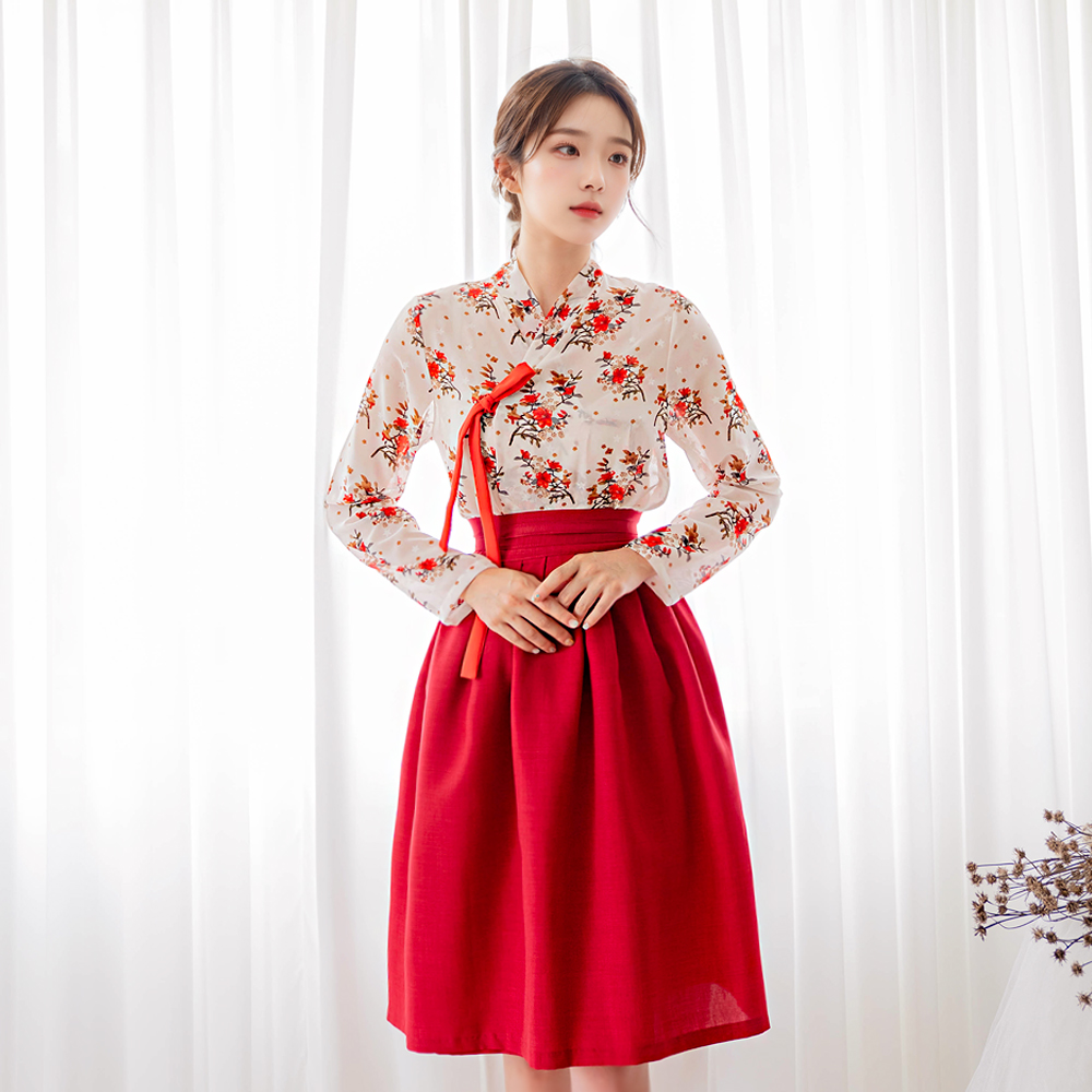 따끈따끈 신상제품 붉은꽃 생활한복 세트: 품격 있는 일상 추천 10 생활한복 추가 이미지