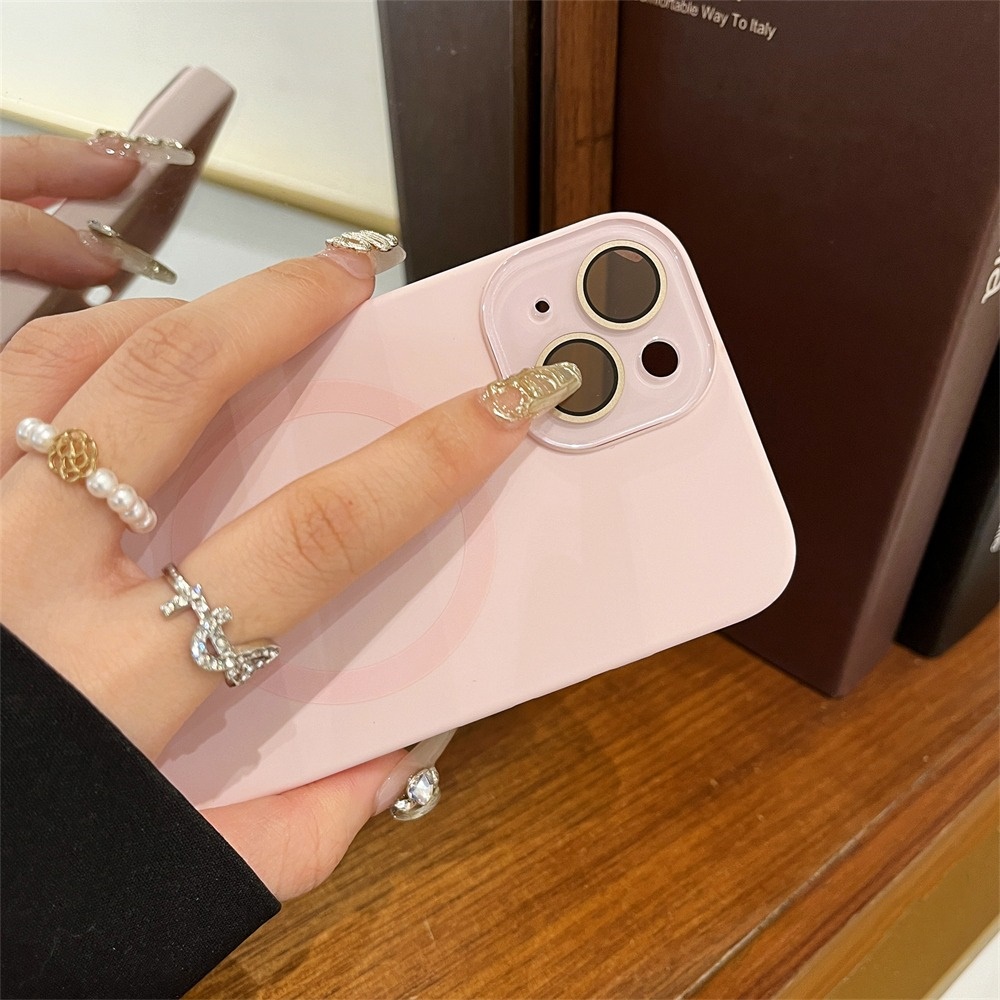 액상실리콘 카메라보호 맥세이프 케이스 멜란지핑크, 아이폰16 프로 - 상세 이미지 5