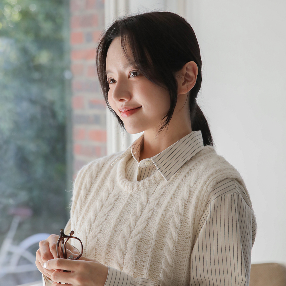 긴 앞머리가발 똑딱이 사이드뱅 부분가발 붙임머리 - 상세 이미지 3