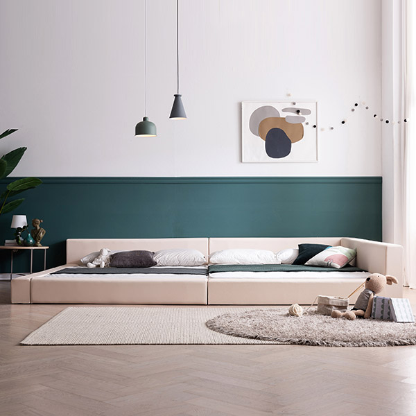 [삼익가구]노르딕 밸런스 패밀리 침대 Q+Q(매트제외)