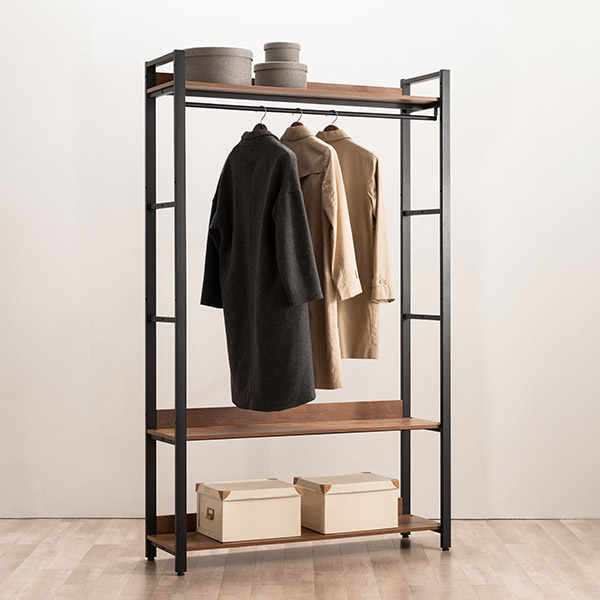 삼익가구 모더니크 시스템 옷장 드레스룸 1200mm, 1단 행거형, 브라운