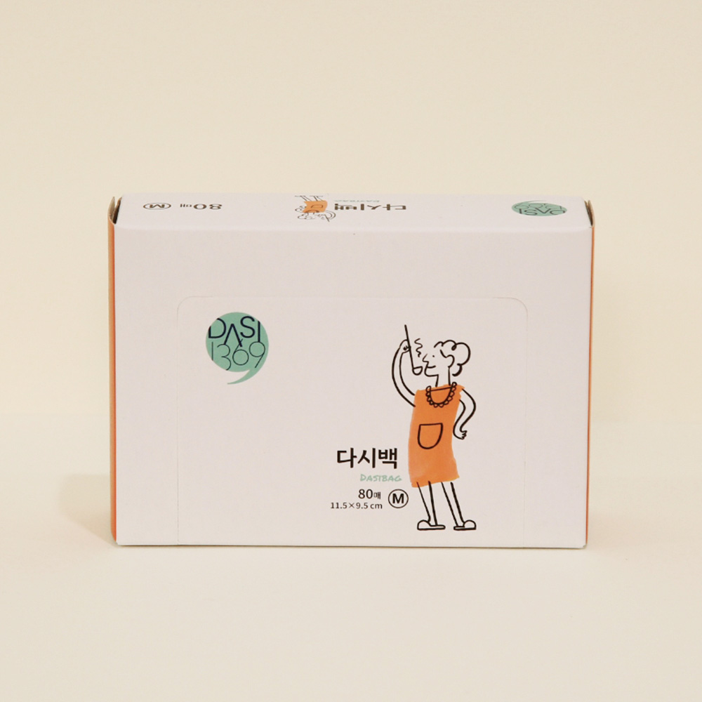 다시백 중형 80매입 육수망 국물망 육수용 다시팩 국물백 육수거름망 찻잎거름망 - 상품 이미지