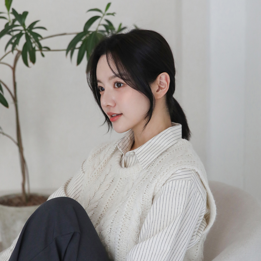 긴 앞머리가발 똑딱이 사이드뱅 부분가발 붙임머리 이미지 6