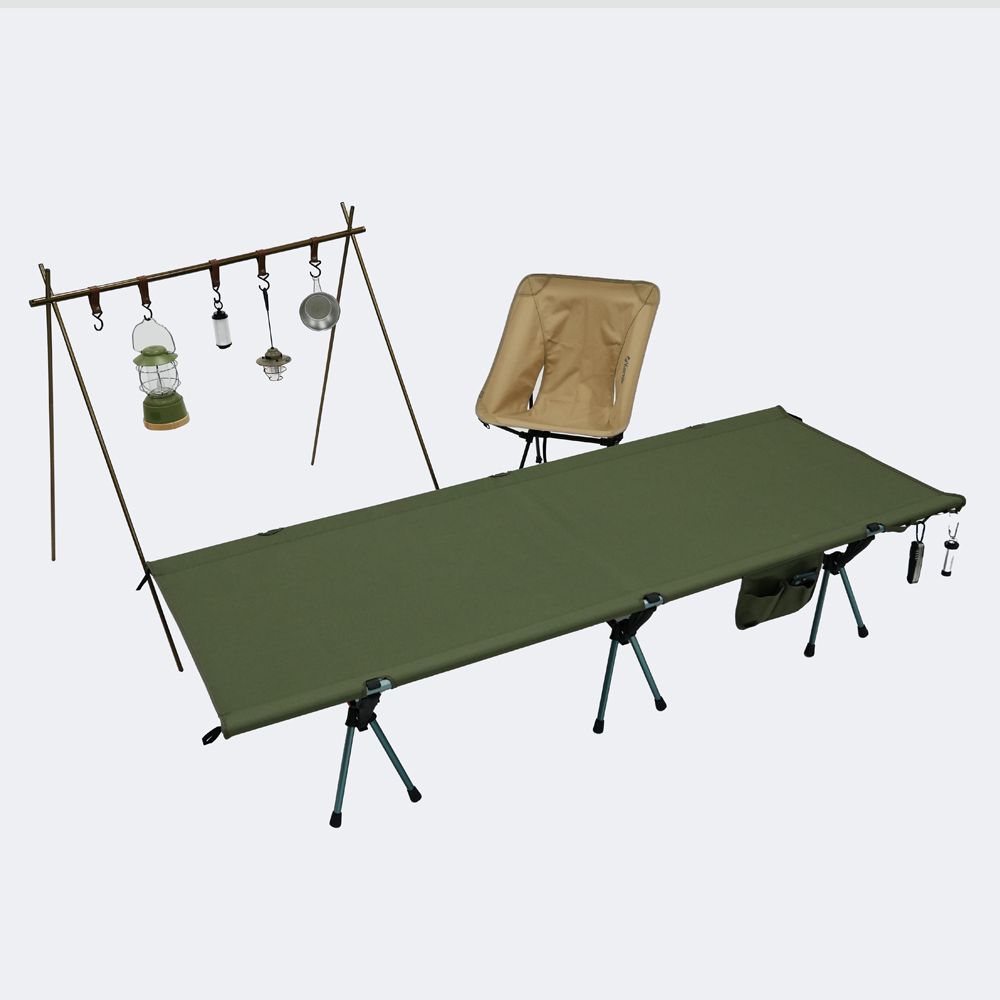 카르닉 와이드 경량 야전침대 75cm 접이식 간이 휴대용 로우