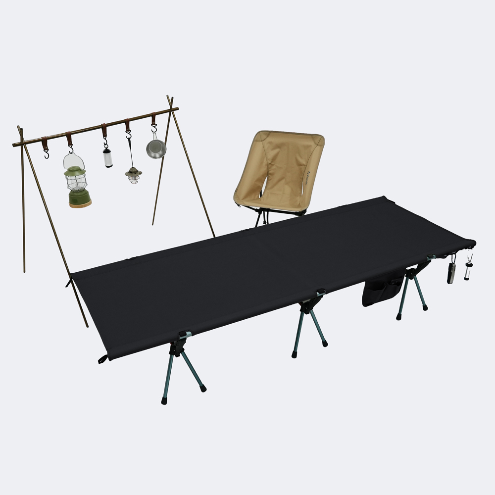 카르닉 와이드 경량 야전침대 75cm 접이식 간이 휴대용 로우