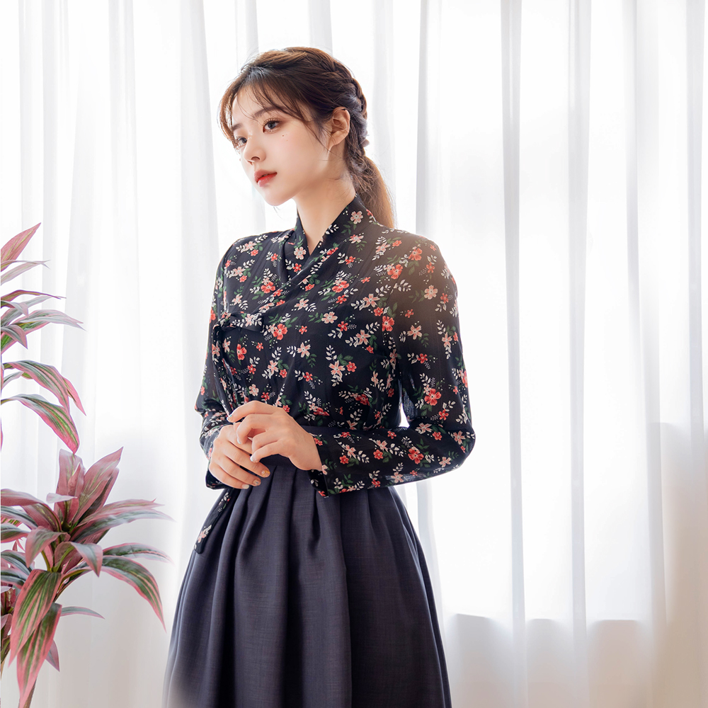 생활한복 세트 구월애+청아 개량 계량 퓨전 반티-192 - 상세 이미지 2