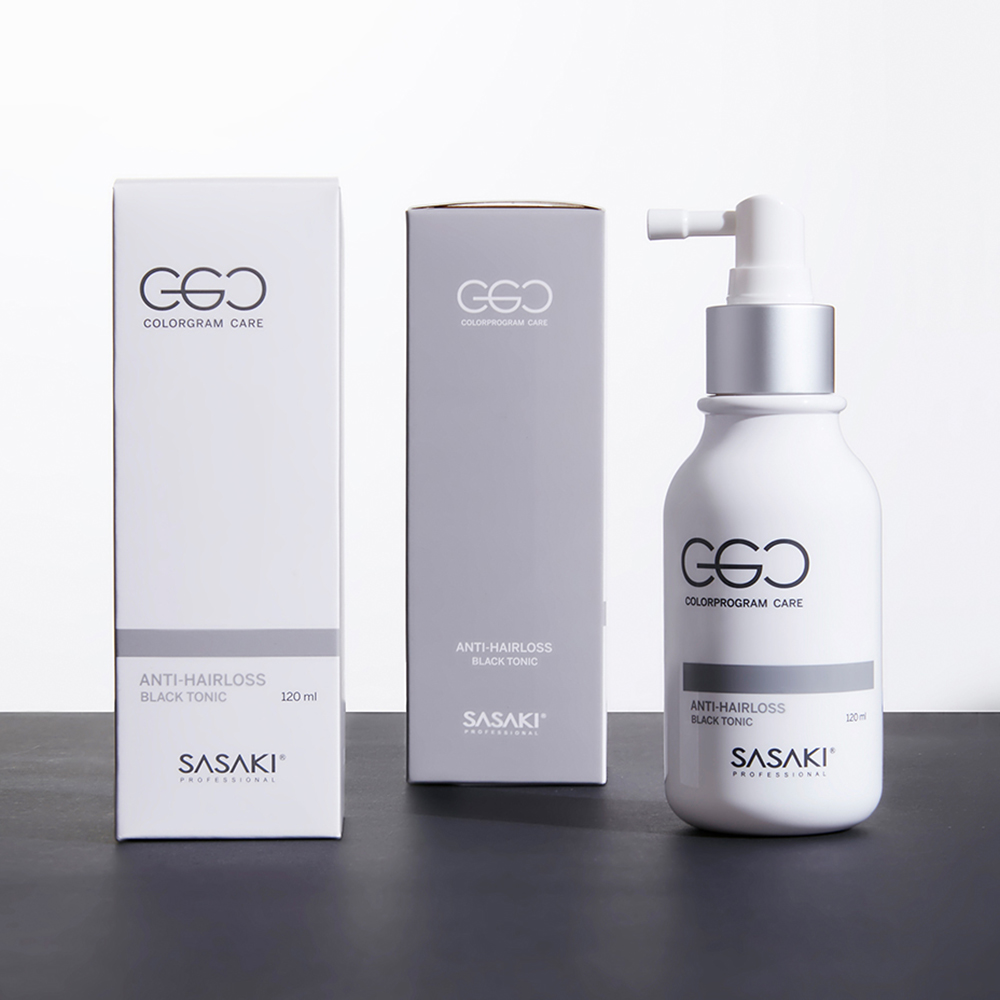 씨지씨 사사키 블랙 비건 헤어 탈모 완화 두피 토닉 120ml