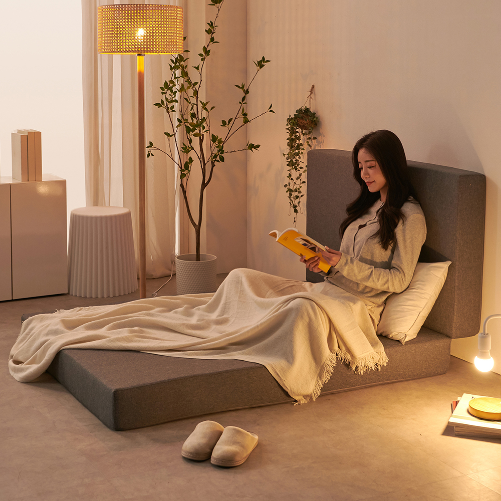 스테이 3단 허리에 좋은 15cm 두꺼운 바닥형 접이식매트리스 S