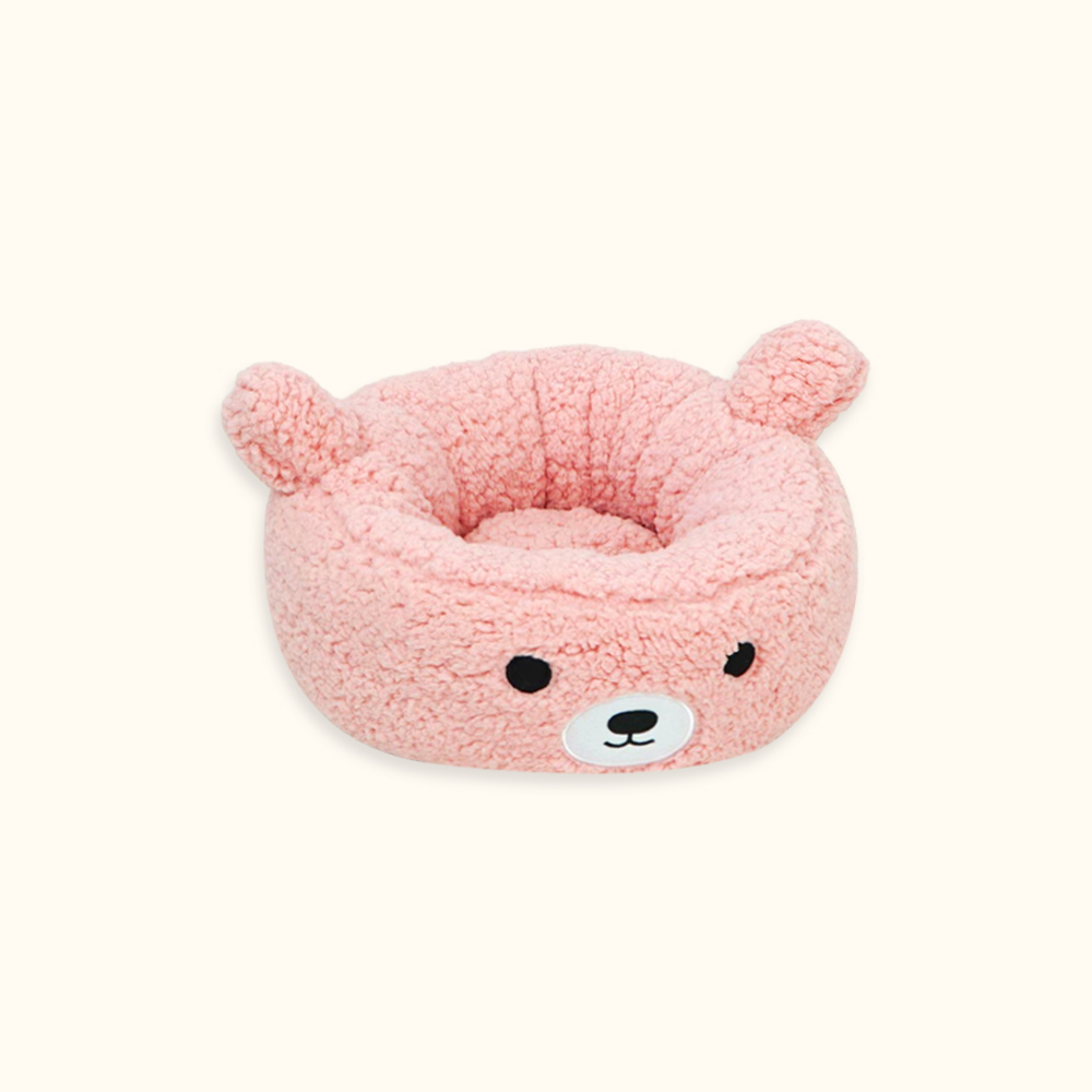 개과천선 버블곰 원방석 고양이 방석 귀여운 강아지 꿀잠 침대 털원단 분리세탁 반려묘 이미지 7