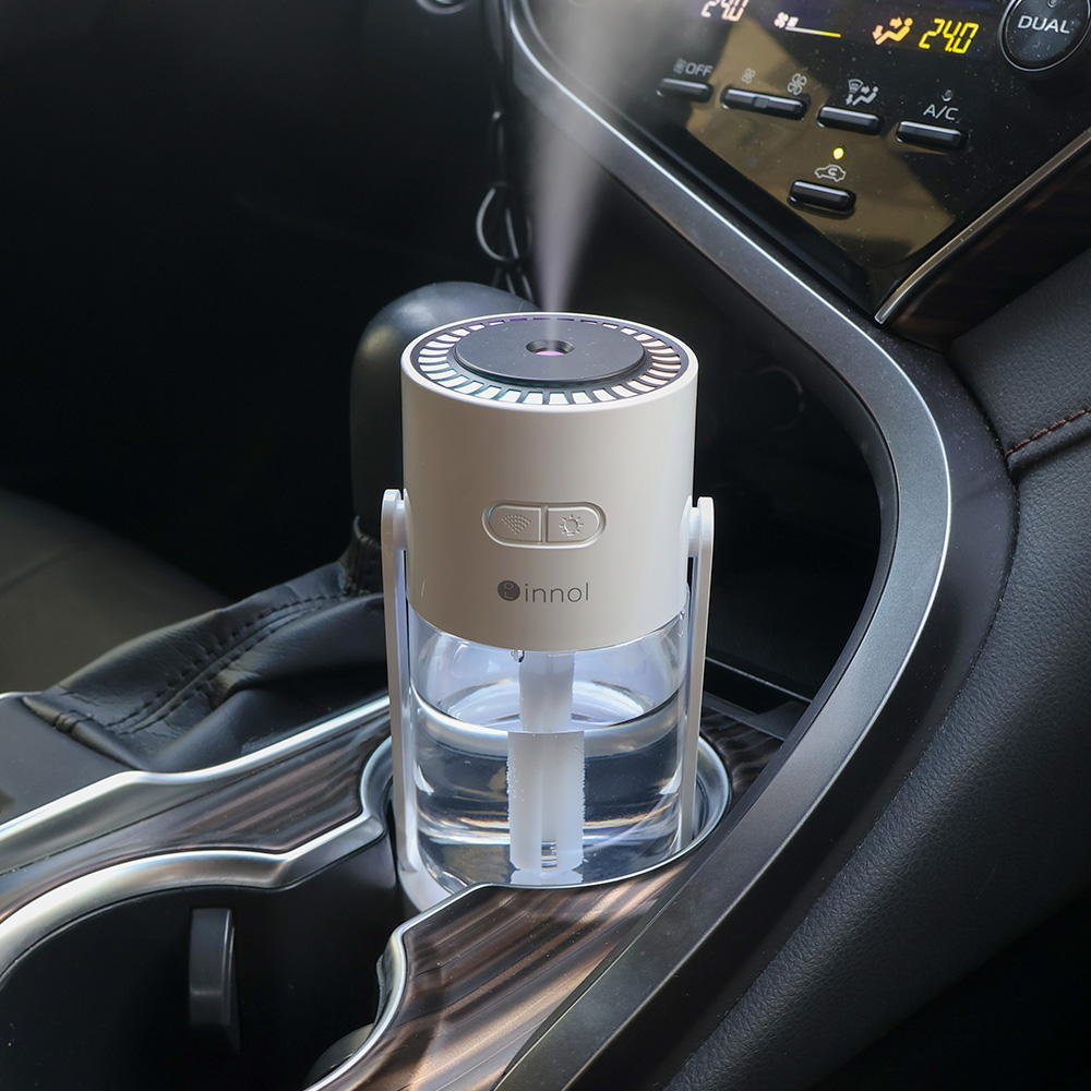 이놀 미스트 600ml 미니가습기 휴대용 탁상용 책상 사무실 여행용 캠핑 소형 차량 자동차