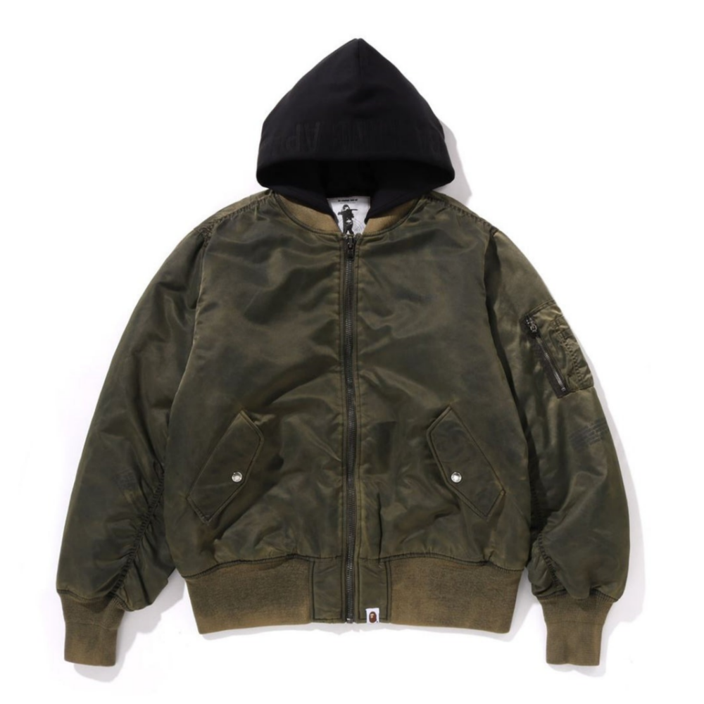 베이프 자켓 NYLON MA-1 1K80-141-305 - 메인 이미지
