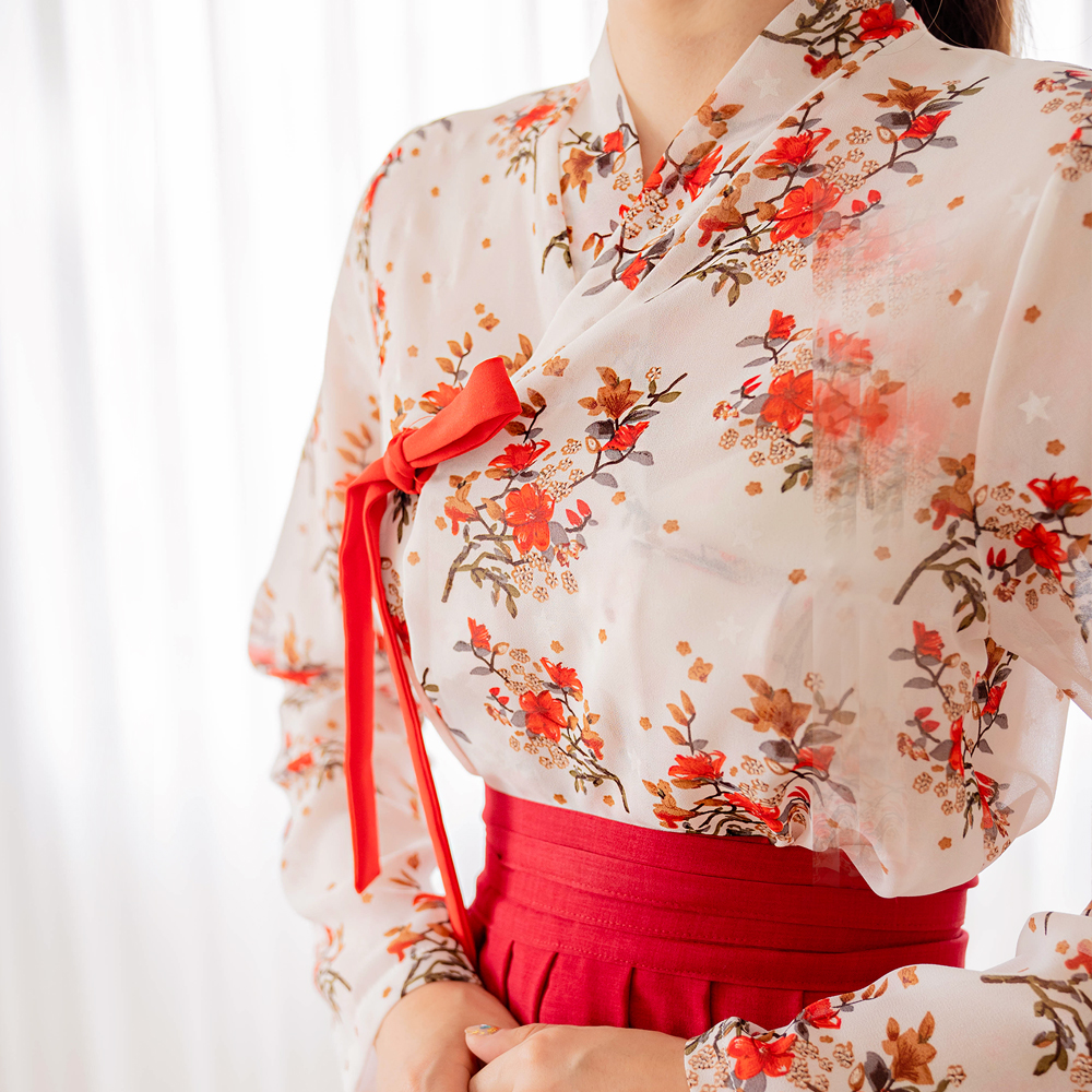 따끈따끈 신상제품 붉은꽃 생활한복 세트: 품격 있는 일상 추천 7 생활한복 추가 이미지