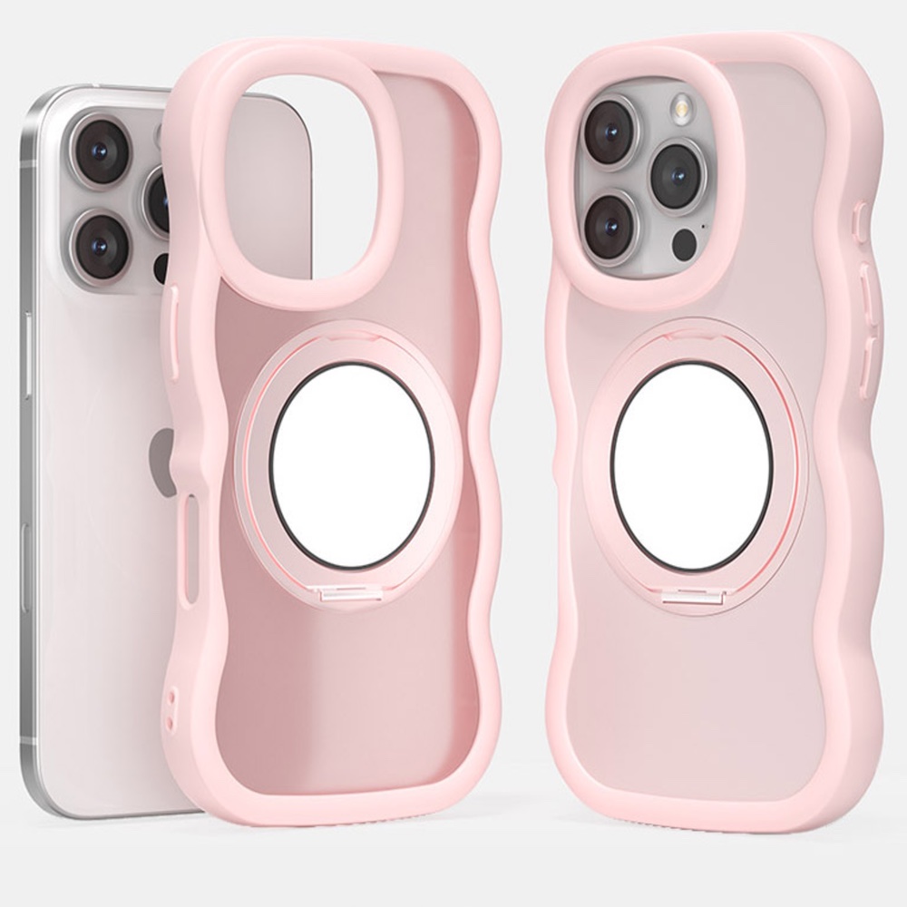 아이폰 맥세이프 케이스 범퍼 회전 거치대 블랙, 아이폰16 프로 맥스 - 상품 이미지