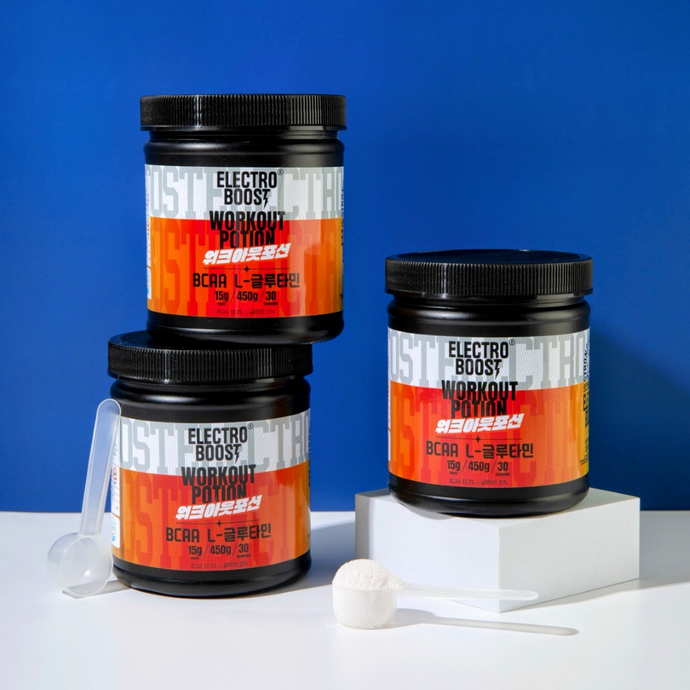 타트체리맛 워크아웃 포션 BCAA L-글루타민 헬스 운동 피로회복 파우더 450g - 상세 이미지 3