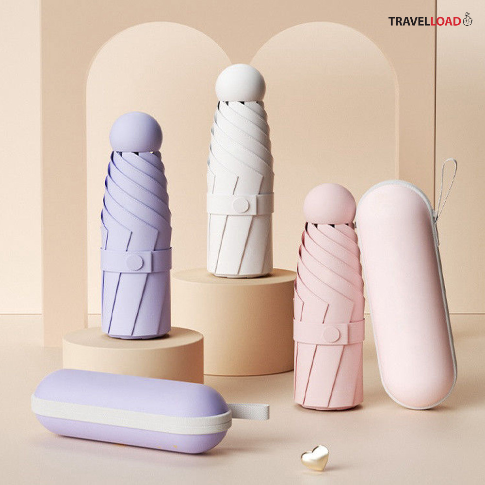 트래블로드 UV차단 미니 캡슐 우산 돌잔치 답례품 인쇄 스티커 판촉물 우양산 uv차단 - 상품 이미지