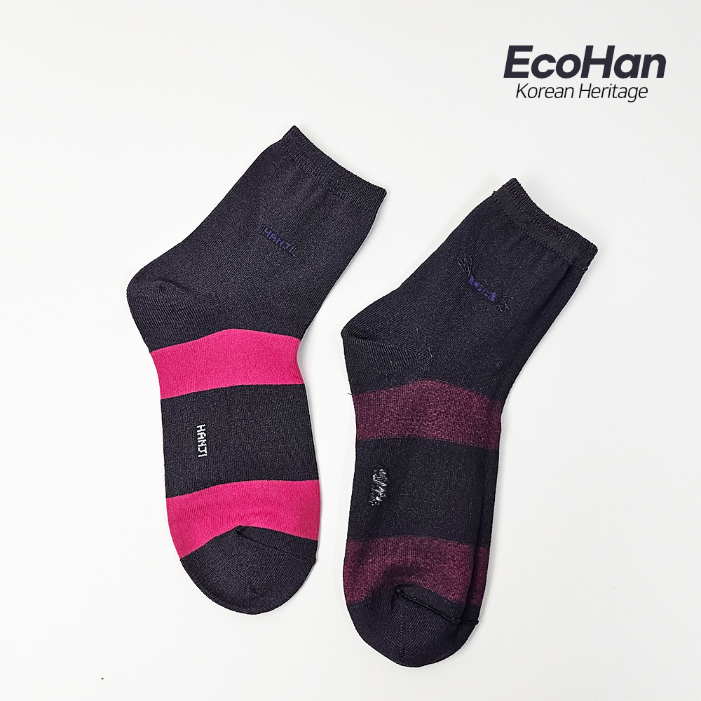 골프아토 EcoHan 한지양말 중목 여성용 한지 63% 함유 스칼렛핑크 - 상세 이미지 4