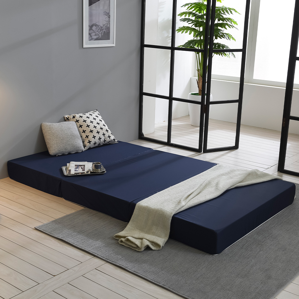 스테이 3단 허리에 좋은 15cm 두꺼운 바닥형 접이식매트리스 S