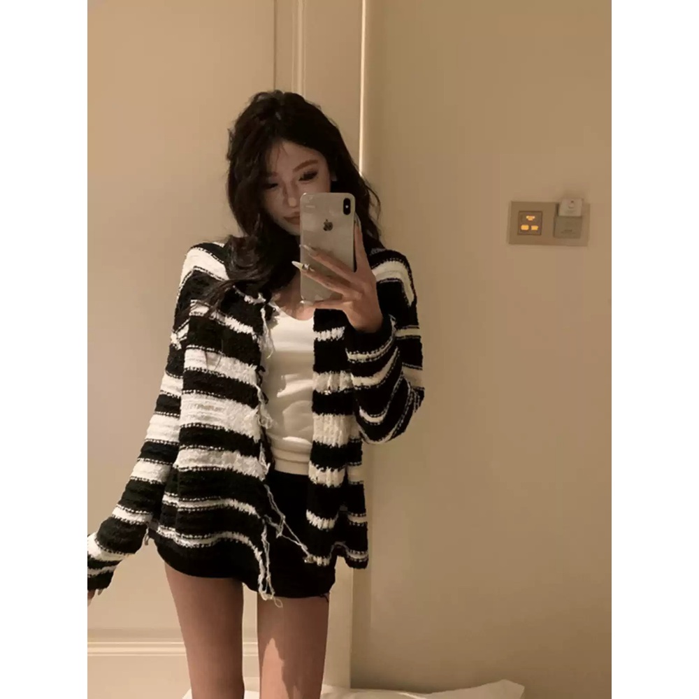 나솔사계 89화 경리 가디건 스트라이프 캐주얼 스웨터 의상 옷 패션 - 상세 이미지 3