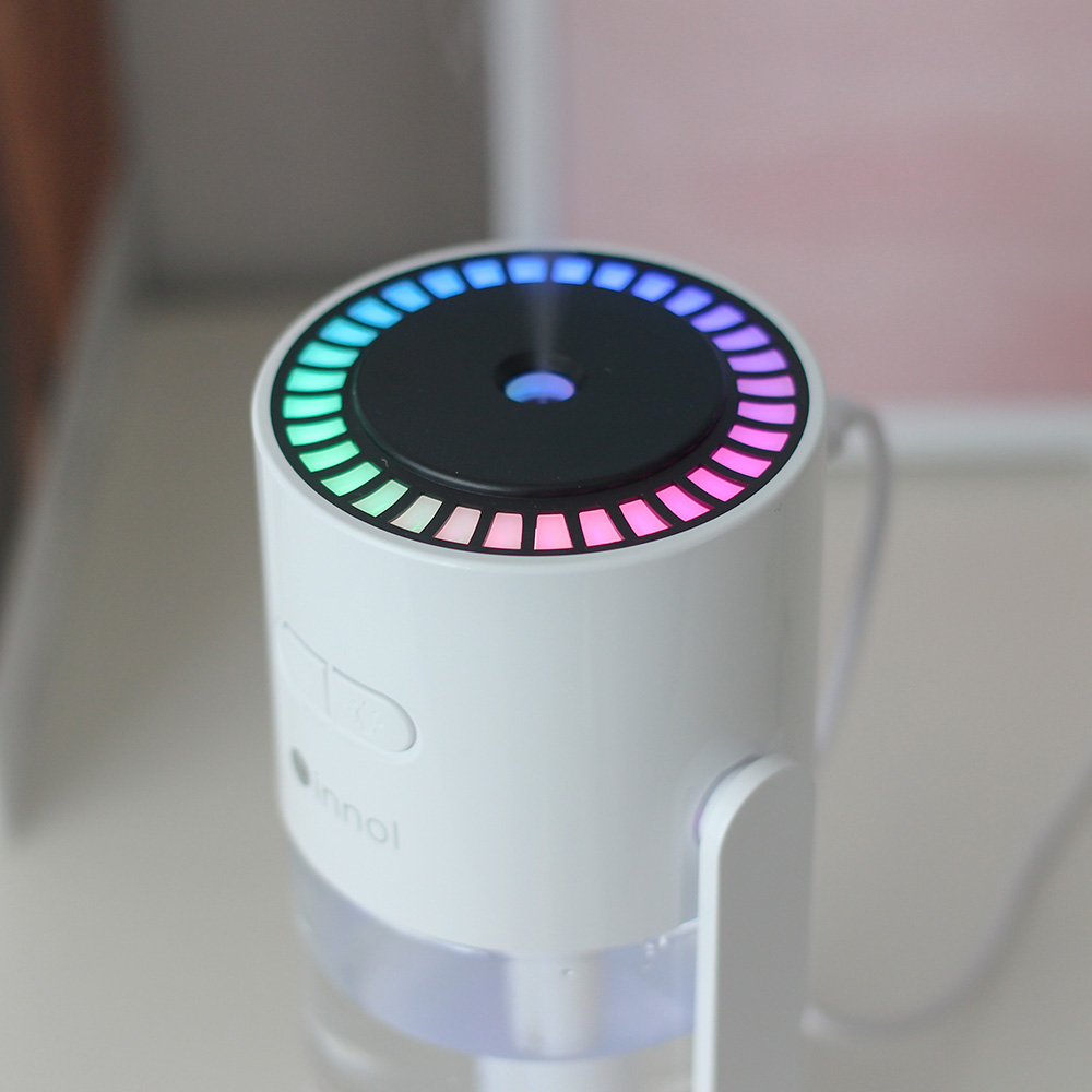 이놀 미스트 600ml 미니가습기 휴대용 탁상용 책상 사무실 여행용 캠핑 소형 차량 자동차