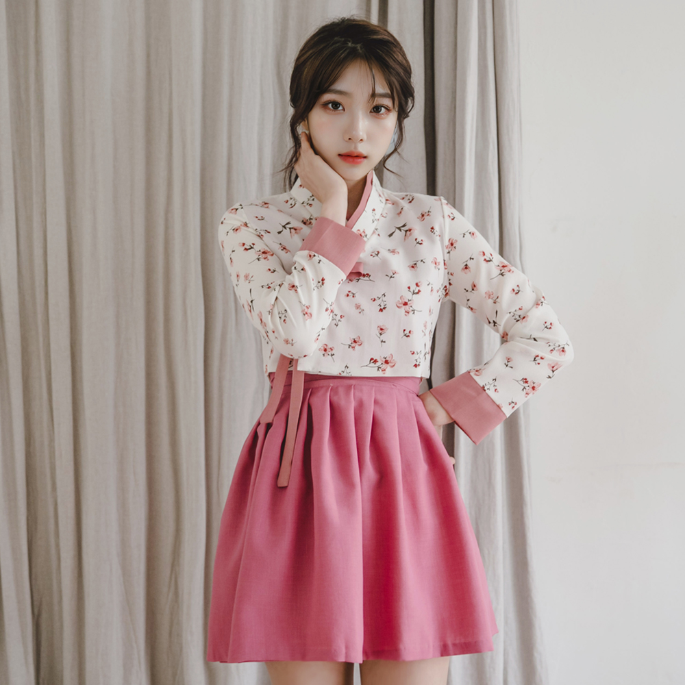 새녘 미니 허리치마 생활한복 개량 계량 퓨전 반티 - 상세 이미지 2