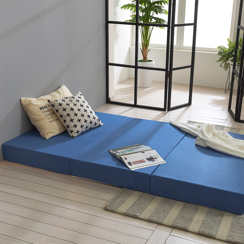 스테이 3단 허리에 좋은 15cm 두꺼운 바닥형 접이식매트리스 S