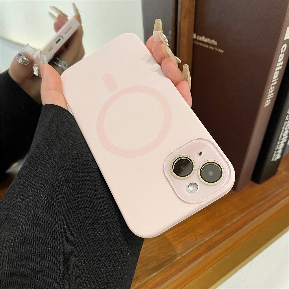 액상실리콘 카메라보호 맥세이프 케이스 멜란지핑크, 아이폰16 프로 - 상세 이미지 4
