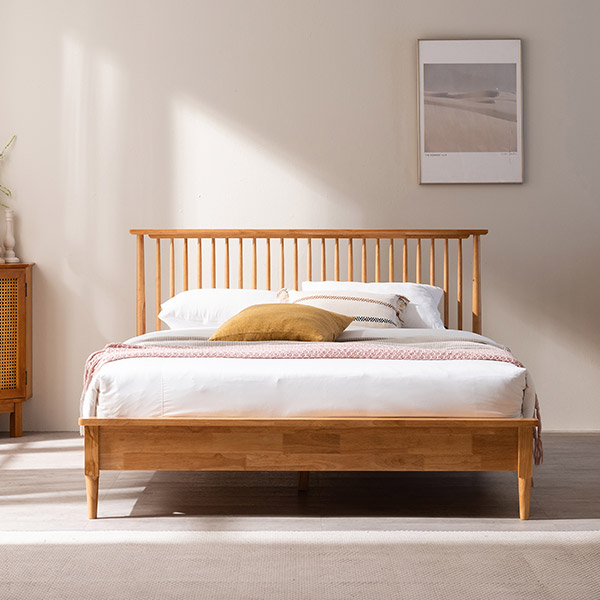 [삼익가구]위더스 원목 침대(양모 라텍스 7존 독립스프링 매트리스-퀸)