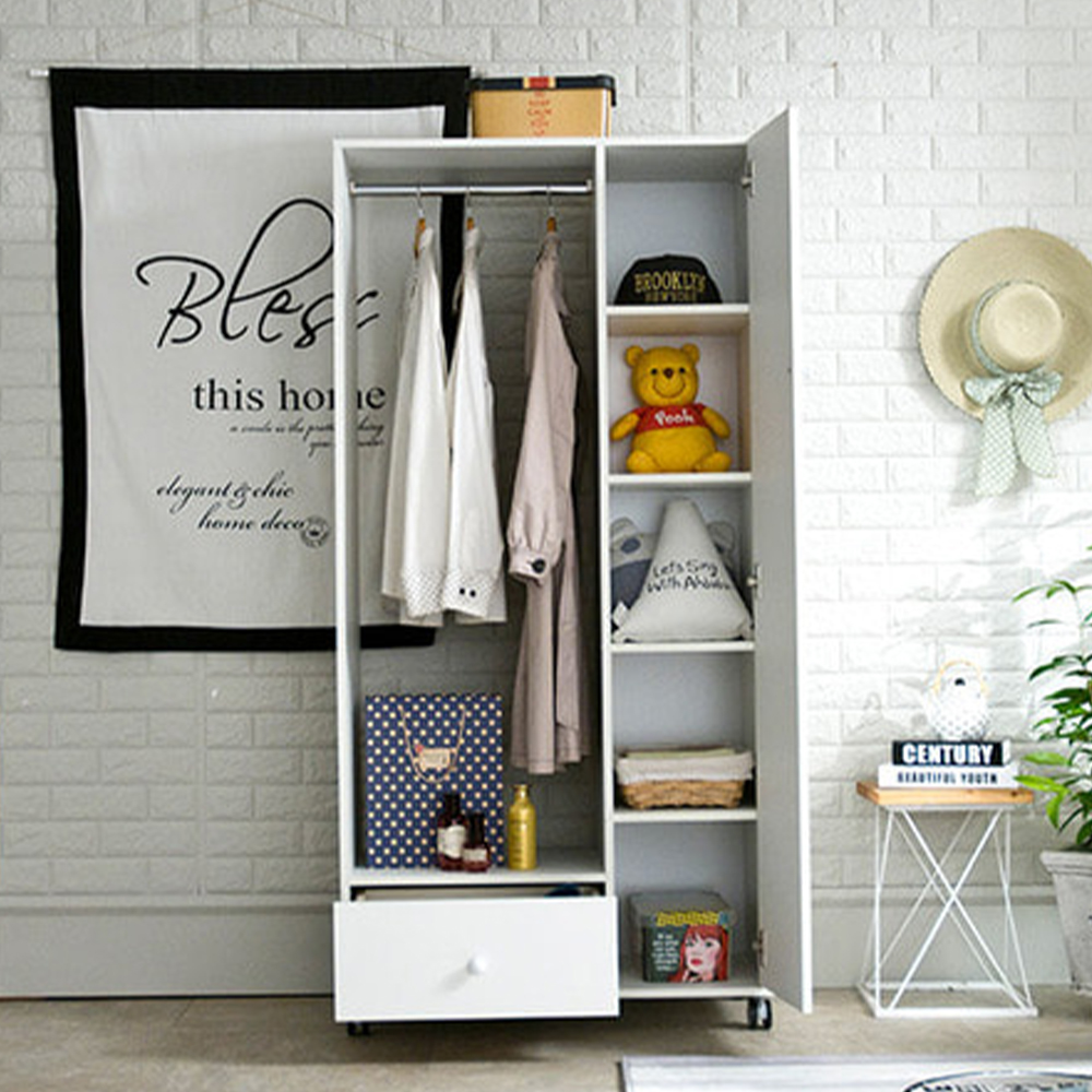 예루 사무실행거 멀티 전신거울행거 서랍장 이동형