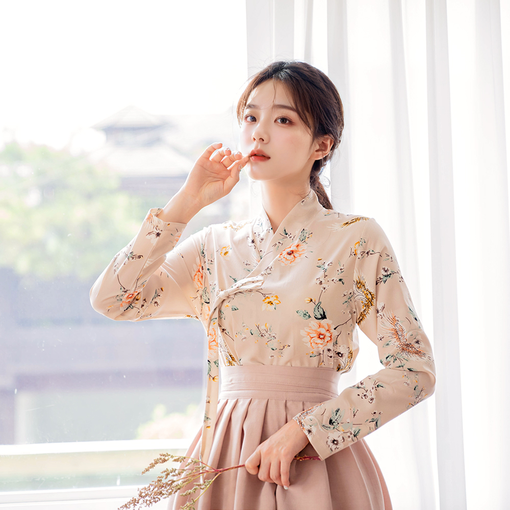생활한복 세트 한려화+한빛 개량 계량 퓨전 반티-192 - 상세 이미지 4