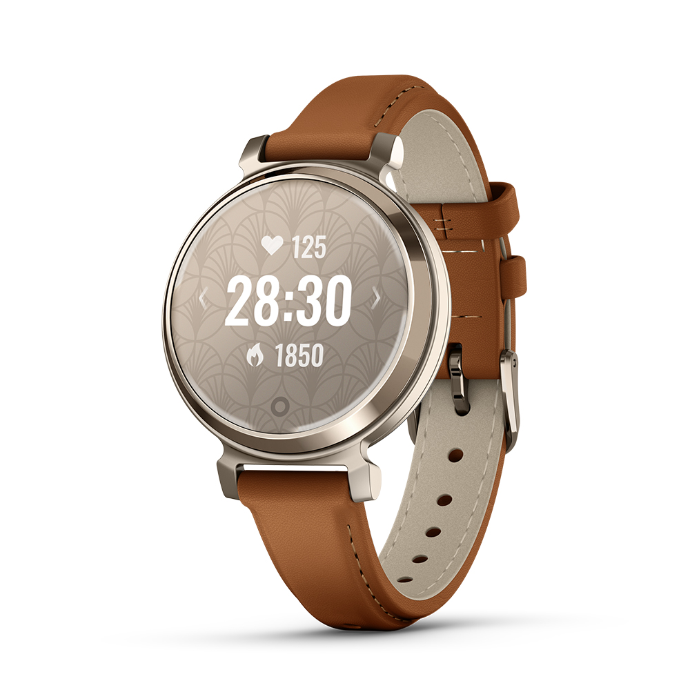가민 릴리2 피트니스 GPS 스마트워치 클래식 크림골드 탠, 35.4mm : 가민브랜드샵 이수