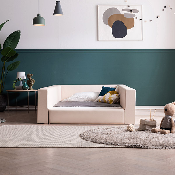 [삼익가구]노르딕 가드형 가죽 침대(슬립웰 파워 본넬 매트-슈퍼싱글)